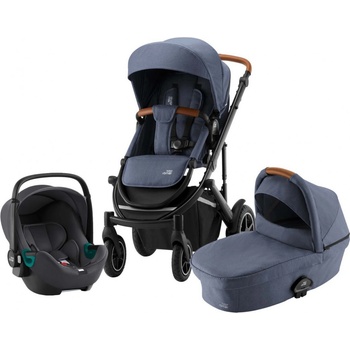 Briax Set Smile III + korba + autosedačka Baby Safe 3 i-Size 2022 Indigo Blue