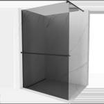 Mexen Kioto+ душ стена с рафт Walk-in 80 x 200 см, графит, черен - 800-080-121-70-40 (800-080-121-70-40)