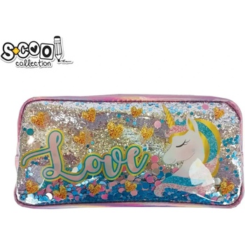 S-Cool Несесер s-cool с цип, pvc брокат unicorn