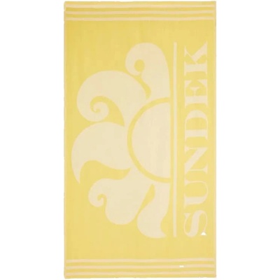 SUNDEK Хавлиена кърпа Sundek Fouta jacquard beach logo towel - Yellow (Yellow Cream)