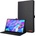 GKK Калъф за Lenovo Idea Tab Plus 12.1 TB-361, Tri-Fold Leather Card Case, Черен (6602010299C)