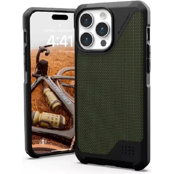 Urban Armor Gear Калъф UAG - Metropolis LT Kevlar MagSafe, iPhone 15 Pro, Olive (114277113972)