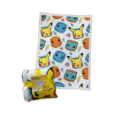 Character World Fleecová deka Pokémon Face & Colour 100x150