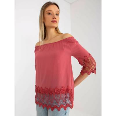 LAKERTA Blouse LK-BZ-506188.32X-dark pink fuchsiová