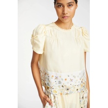 Munthe blúzka Fahsai žltá s kvetinovým vzorom