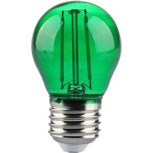 V-TAC LED Крушка 2W Filament E27 G45 Зелена - 217411 (217411)