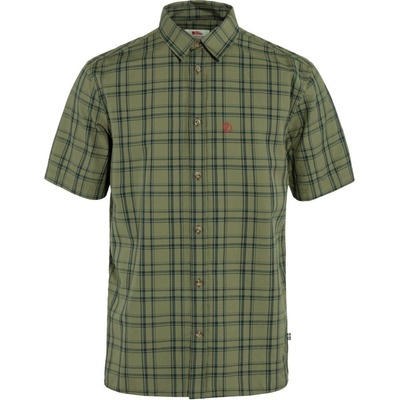 Fjällräven Övik lite shirt SS green-dark navy