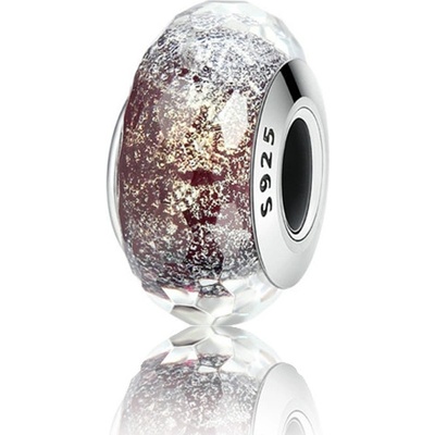 P&J Jewellery Zlato černý skleněný přívěsek Západ slunce SGB4