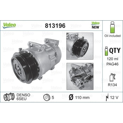 Kompresor, klimatizace VALEO 813196