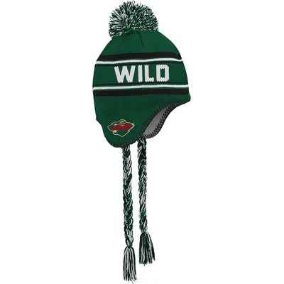Outerstuff Minnesota Wild Jacquard Tassel Knit With Pom