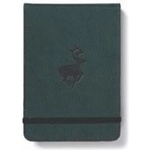 Dingbats A6+ Wildlife Green Deer Reporter Notebook - Dotted