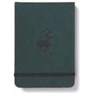 Dingbats A6+ Wildlife Green Deer Reporter Notebook - Dotted