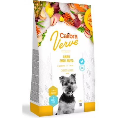 Calibra Dog Verve Grain Free Junior Small Chicken & Duck 7,2 kg