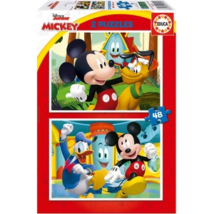 Educa - Puzzle 2x48 Mickey Mouse Fun House - 40 - 99 piese