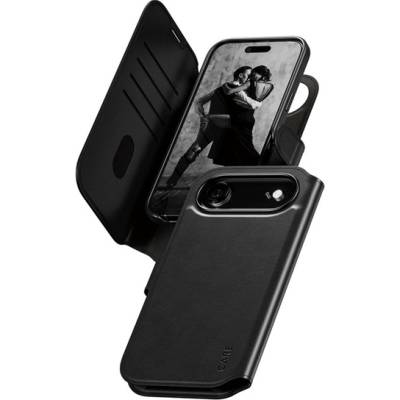 Panzer iPhone Air Калъф PANZERGLASS CARE TANGO TWO-IN-ONE, стоящ, с кожен ефект FLIP, сменяем протектор за телефон, BLACK CR78108 (CR78108)