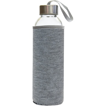 Image 1 of Eurocom Стъклена бутилка за вода Stream с калъф, сив (11032-А-СИВ)