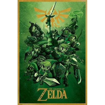 Plagát, Obraz - The Legend Of Zelda - Link, 61 × 91.5 cm