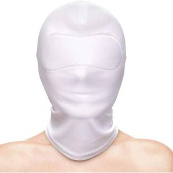 NS Toys Маска за лице - плътна качулка "ff closed hood white" Унисекс