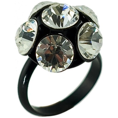 Klimm prsten se Swarovski Elements Květinka Bílá 1660