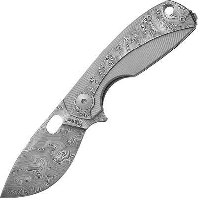Viper LILLE DAMASCO Bjorkmans Twist Pattern, TITANIUM w damascus overlay VA5964TI