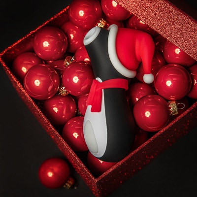 Satisfyer Penguin Holiday Edition Bezdotykový masážní stimulátor klitorisu vánoční verze