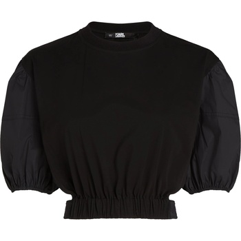 Karl Lagerfeld Тениска черно, размер M
