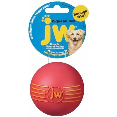 JW Pet JW Pískací loptička Isqueak Ball Medium