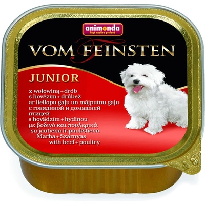 Animonda Vom Feinsten Junior Dog hovädzie a hydina 24 x 150 g