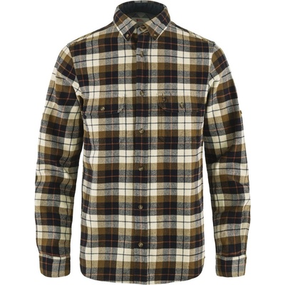 Fjällräven Singi heavy flanelová košile chalk white-dark navy