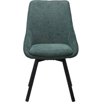 Image 1 of Carmen Трапезен стол Carmen WIGAN, до 120kg, дамаска, прахово боядисана метална база, въртене на 360°, зелен (bt-3532085)