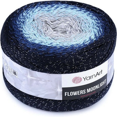 Pletací příze Flowers Moonlight 260 g Varianta: 4 (3261) šedá světlá modrá, Balení: 1 ks 48060/112824/221098