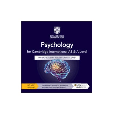 Cambridge International AS & A Level Psychology Digital Teacher's Resource Access Card | Kirsty White, Lizzie Gauntlett, Jonathan Firth