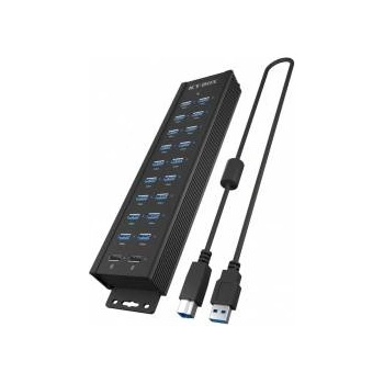 RaidSonic IB-HUB1720-U3 18+2 Port USB Hub, 96W Netzteil