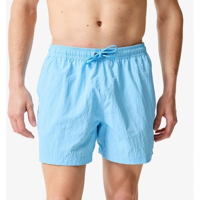 Decathlon pánske boardové šortky 100 Froissé krátke 15" modré