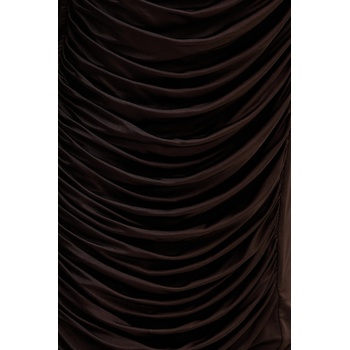 Rotate Рокля Rotate в кафяво дълга с кройка по тялото 1149652910 (1149652910)