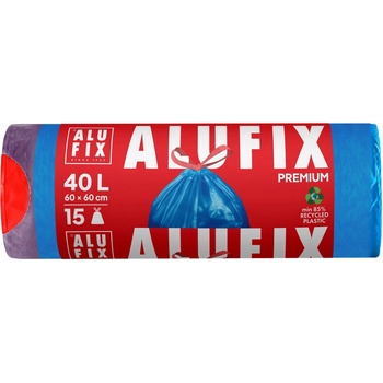 Alufix Торби за отпадъци с връзки ALUFIX - 40 l, 15 броя, сини (1100022112)