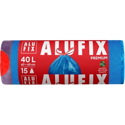 Alufix Торби за отпадъци с връзки ALUFIX - 40 l, 15 броя, сини (1100022112)