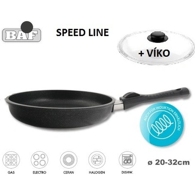 BAF titanová speed line indukce + víko 24 cm