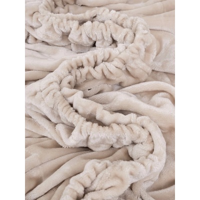 MKLozkoviny.sk Plachta mikroplyš Deluxe mandľová 90x200