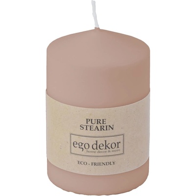 Ego dekor Прахово розова свещ Връх, време за горене 25 ч. Eco - Eco candles by Ego dekor (ZBC-3771020)