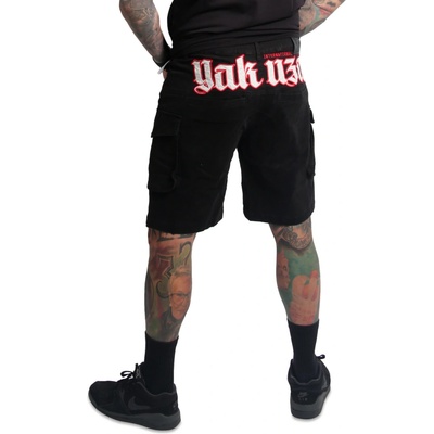 Yakuza cargo šortky Black Tar CSB 25049 black