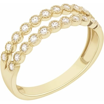 Eppi Dvojitá eternity obrúčka s diamantmi Allixo R43040