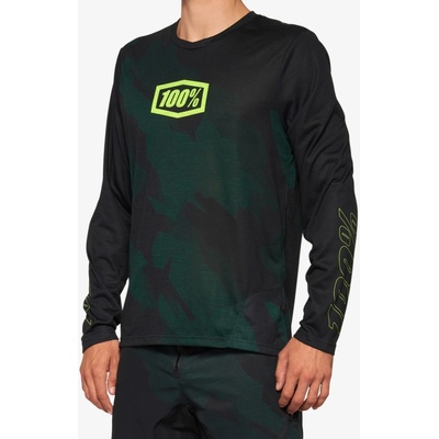 100% Airmatic LE s dlouhým rukávem black camo pánský