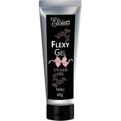 Elisium Flexy Gel Milky gel pro prodloužení a stavbu nehtů 65 g