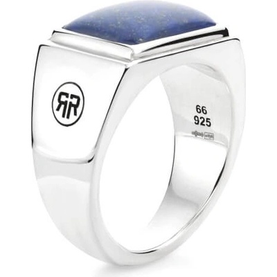 Rebel&Rose Nadčasový strieborný prsteň Square Lapis Lowneck RR RG033 S