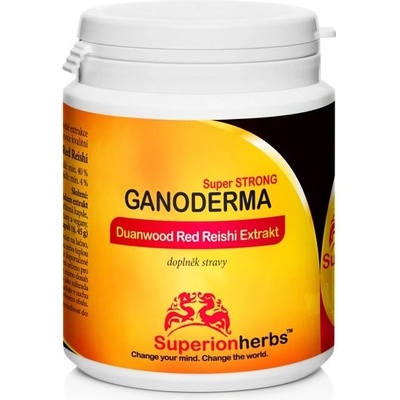 Superionherbs Ganoderma Duanwood Red Reishi extrakt 40 % polysacharidů 90 tobolek