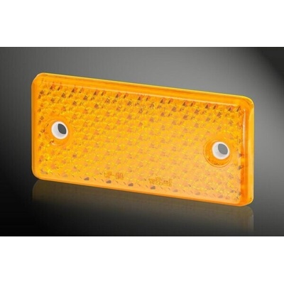 Odrazka obdélníková 90x40mm s dírami oranžová – Zboží Mobilmania