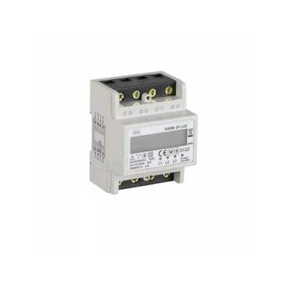 Електромер Kanlux KDEM-3P LCD 4M 100A 1T, трифазен, монтаж на DIN шина, клас на точност B, MID сертификат