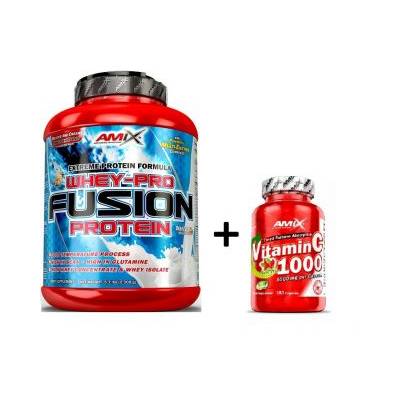 AMIX Whey Pure FUSION 2300g Dvojitá bílá čokoláda