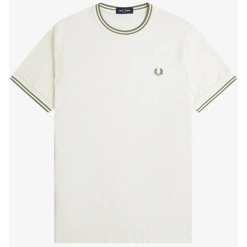 Fred Perry Тениска Fred Perry Twin Tipped T-Shirt - Lt Ecru Y54